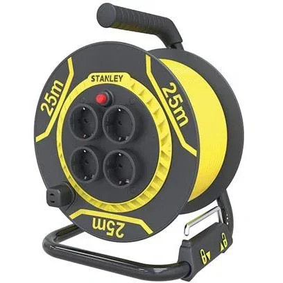 "PVC-Kabeltrommel - 25 M - 3G1.5 - 4 Steckdosen image"