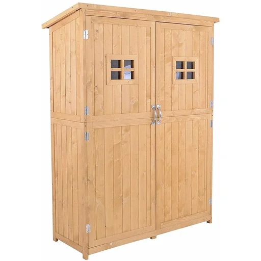 "Geräteschuppen Gerätehaus Gerätehaus Natur 127,5x50x164cm image"