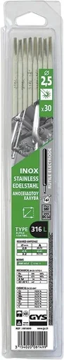 "Edelstahl Elektroden 316 L , 2,5 x 300 mm, 30 Stück image"
