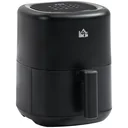 Heißluftfritteuse 3 L 1300W mit 12 Menüs LED-Display Antihaftbeschichteter Korb Schwarz 29,5 x 23,8 x 30,3 cm