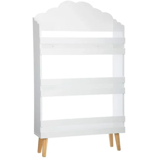 "Schrank im Wolfsdesign - 58x100x18 cm - Weiß image"