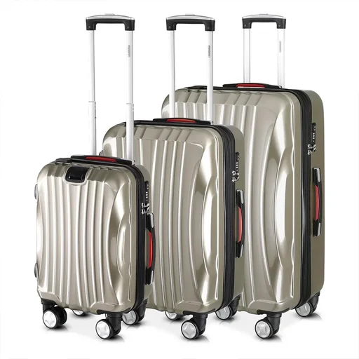 "Hartschalenkoffer-Set Ikarus Champagne M/L/XL image"