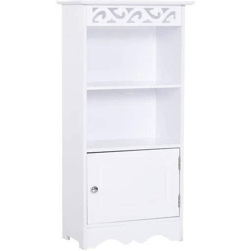 "Badschrank Wäscheschrank Küchenschrank Lagerschrank MDF Weiß 40 x 23 x 80 cm image"