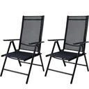 Aluminium-Gartenstuhl-Set Bern - 2er-Set - anthrazit