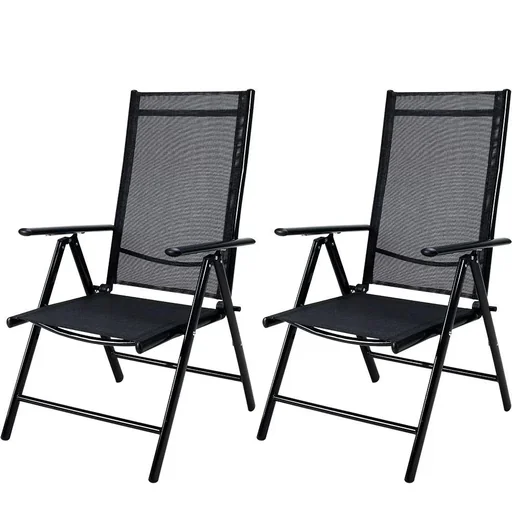 "Aluminium-Gartenstuhl-Set Bern - 2er-Set - anthrazit image"