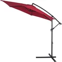 Sonnenschirm Aluminium Ø 300cm rot mit UV-Schutz 40+