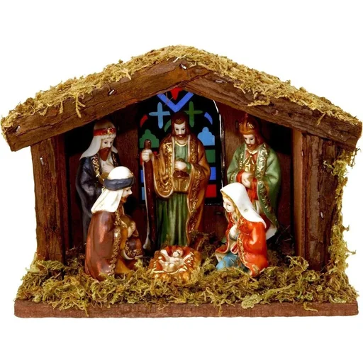 "Krippenfiguren - Weihnachtsfiguren für die Weihnachtskrippe - 6er Set image"