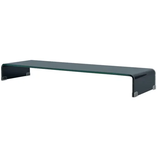 "TV-Schrank/Monitorständer schwarz 120x30x13 cm Glas image"
