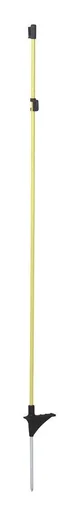 "Oval-Fiberglaspfahl gelb mit Metallspitze, 110cm image"