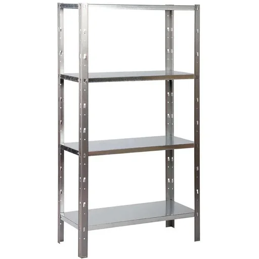 "Metall-Lagerregal/Regaleinheit mit 4 Fachböden - 340kg Tragkraft - 180x90x40cm - Clicker 85 H180 image"