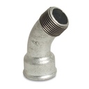 Gewindefitting Temperguss Bogen 45° 1 1/2 Zoll, Boni-Shop