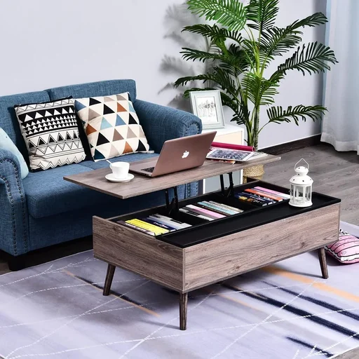 "Couchtisch mit aufklappbarer Tischplatte image"