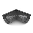 Regenrinne Eckstück Graphit 90° außen, System 125, Dachrinne