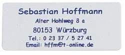 "Adress Etiketten Schriftfarbe blau ohne Rand, selbstklebend, 300 St. image"