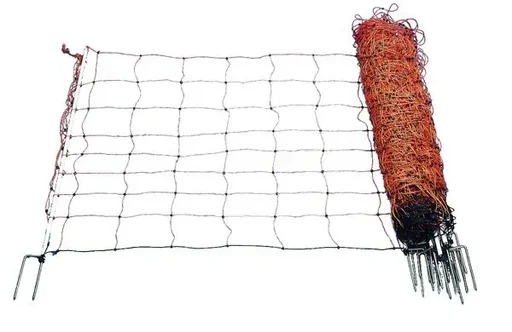 "Schafhütenetz "Ovi-Net", 108 cm hoch, 10 waagerechte Litzen, Metall-Doppelspitze image"