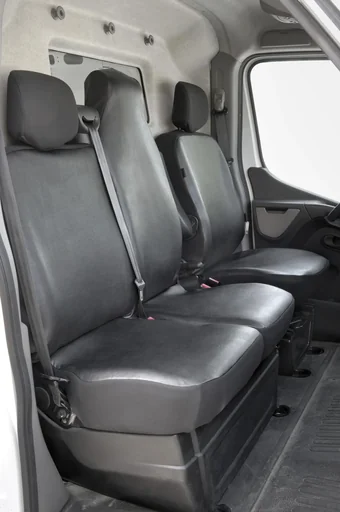 "Passform Sitzbezüge - Kunstleder für Opel Movano, Renault Master und Nissan Interstar ab BJ 04/2010 bis 2014 image"