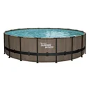 Elite Frame Pool Ø549 x 132 cm Stein grau