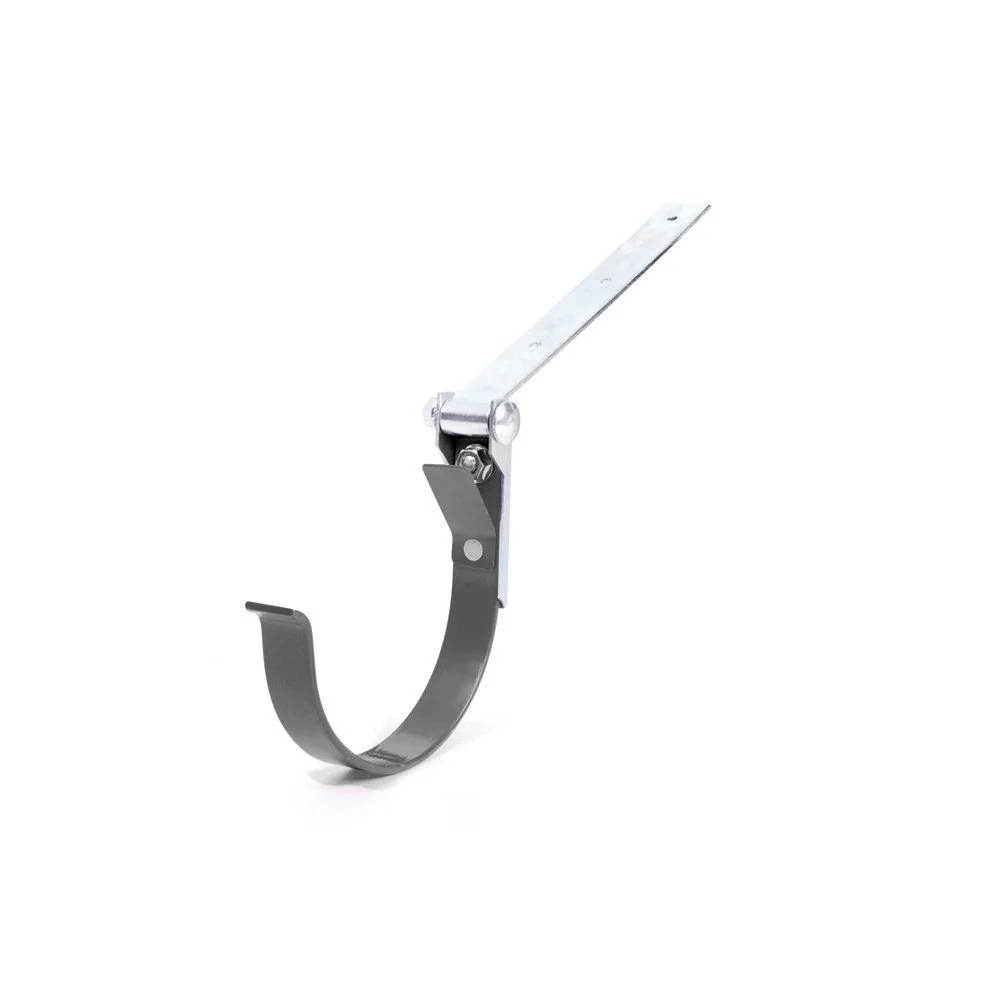 "Rinneneisen, Metall, einstellbar, graphit, System 125, Dachrinnenhalter image"