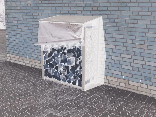 "Kaminholzregal "Speyer" anthrazit mit Wetterschutz image"