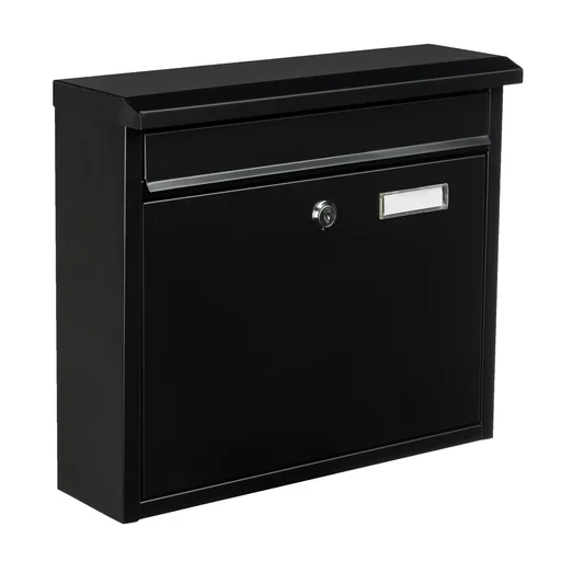 "Briefkasten aus Metall, schwarz image"