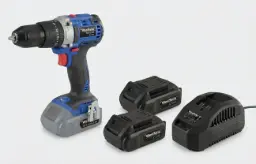 Akku-Schlagbohrschrauber 18 Volt Li-Ion WABS18BL inklusive 2 Akkus 2,0 Ah und La