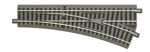 "Weiche rechts für Handbetrieb, Länge 200 mm, Abzweigwinkel 22,5°, Abzweigradius 502,7 mm." image"