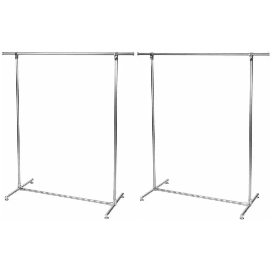 2er-Set Metall-Kleiderständer MP61 - 75kg Tragfähigkeit - 120x50x120cm