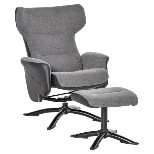 "Ruhesessel Sessel Fernsehsessel Relaxsessel Liegesessel Ledersessel Loungesessel 360° drehbar mit Fußstütze und Couch ve image"