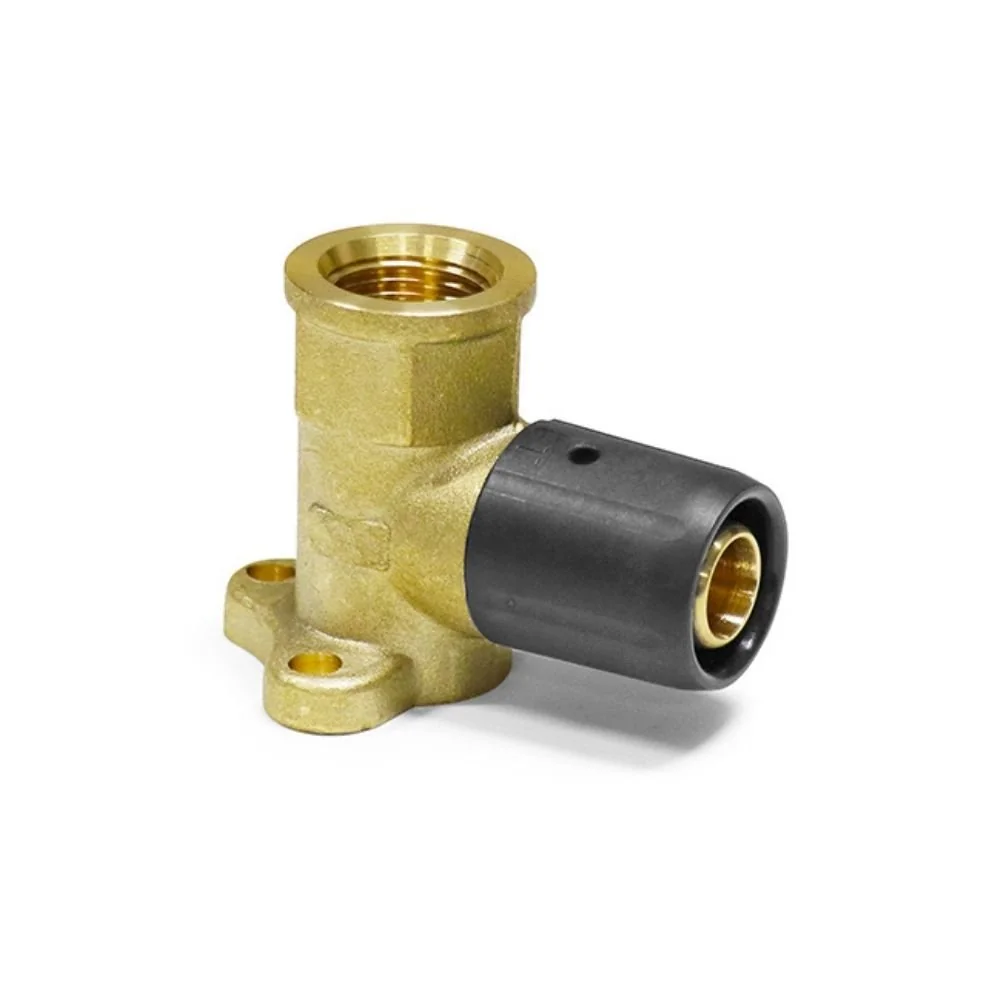 "Steckfitting Wandwinkel 16 x 2 - 1/2" - 52 mm, ohne Pressen, Heizungsrohr image"