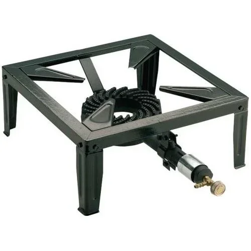 "Gusseisen 1 Brenner Camping Gaskocher 7,5 KW 37cm 4 Füße image"
