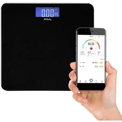 "FALA Elektrische Waage mit bluetooth - Körperanalyse - 28x28cm image"