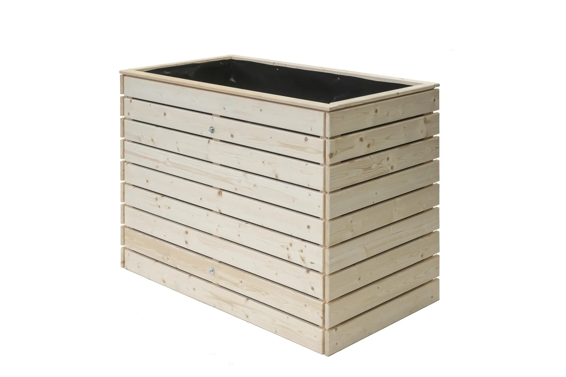 "Westmann Hochbeet Asket L, 130×70×90 cm, Natur – Fichtenholz, rückenschonend image"
