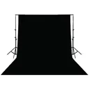 Studio-Hintergrund KN-BD33B 295 x 295 cm Schwarz