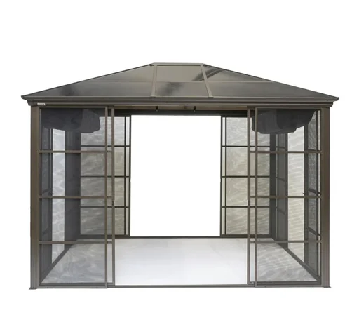 "Aluminium Pavillon und Wintergarten Castel, bronze image"