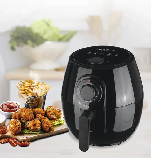 "XL Heißluft-Fritteuse 4 Liter, 1400 Watt, schwarz image"