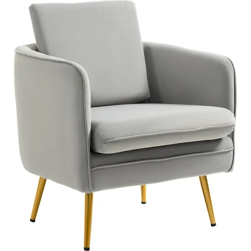 "Sessel vintage - Samtoptik - Grau image"