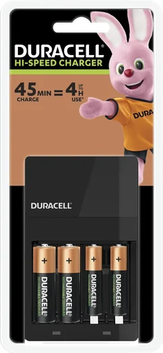 "Ladegerät für NiMH Akkus inkl. 2 x AA (1300mAh) und 2 x AAA (750mAh) image"