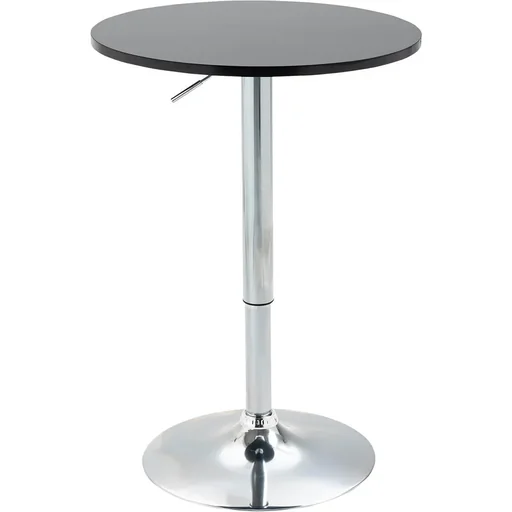 "Bar-Beistelltisch - Verstellbar - Schwarz - Ø61 x 70-90 cm image"