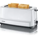 Toaster Langschlitz - geeignet für 4 Scheiben Brot - 1400 Watt - Silber