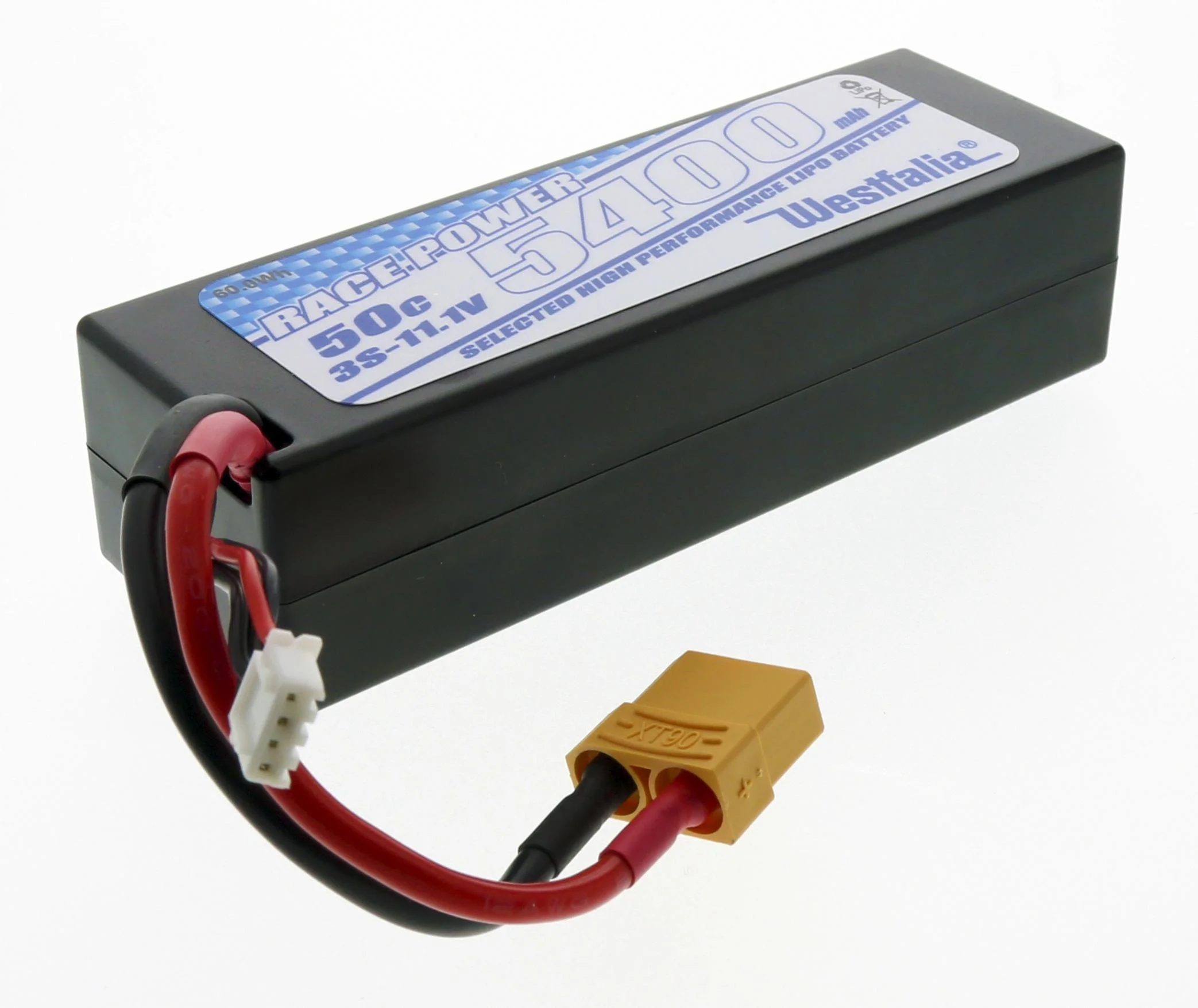 LiPo Akku Power Racing im Hardcase, 3S 11,1V, 5.400 mAh, 50C, XT90 Stecker