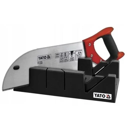 "Gehrungslade mit Handsäge - 35cm Sägeblatt - 30x14cm Gehrungslade image"