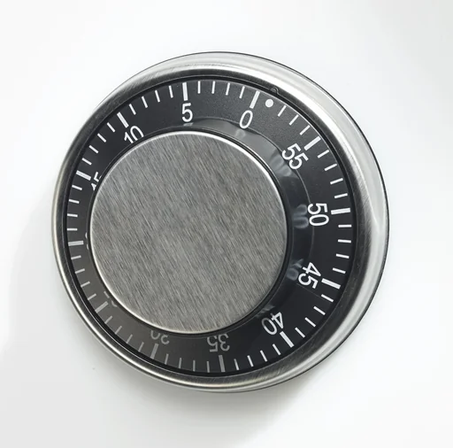 "Magnet-Timer, Edelstahl, Mechanischer Kurzzeitwecker image"