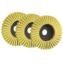Polierscheibe BRIGHTEX FLAP SUN 125 mm, 3er Set