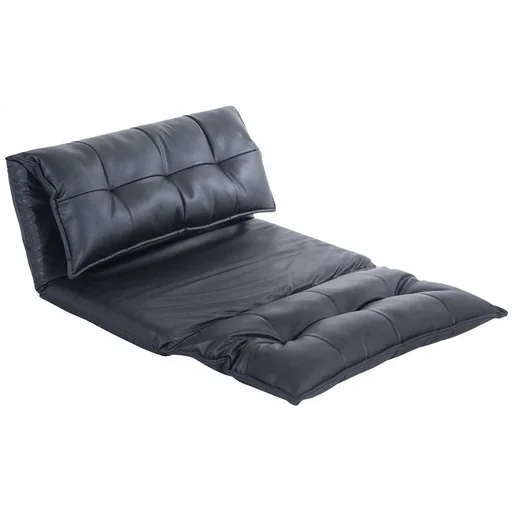 "Schlafsessel Klappmatratze Faltmatratze PU Schwarz image"