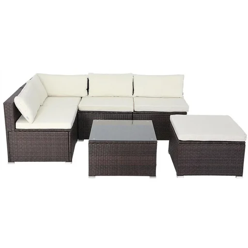 "Polyrattan Lounge Set 16tlg. Braun image"