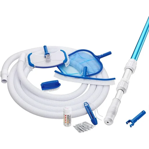 "Poolreinigungsset 8-teilig inkl. Teleskopstiel, Wasserthermometer und vieles mehr image"