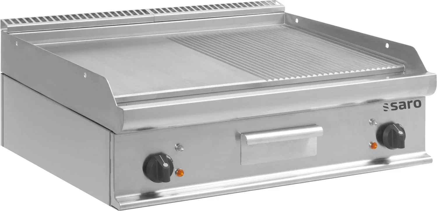 Saro E7 KTE2BBM mit glatter und gerillter Bratfläche