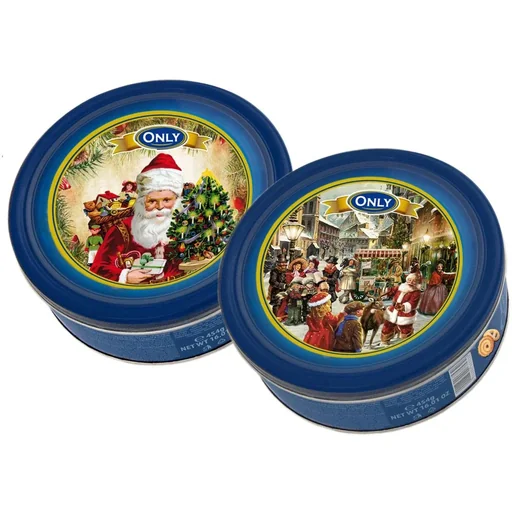 "Only Butterkekse Weihnachtsdose gemischte Schachtel - nostalgisch 454g image"