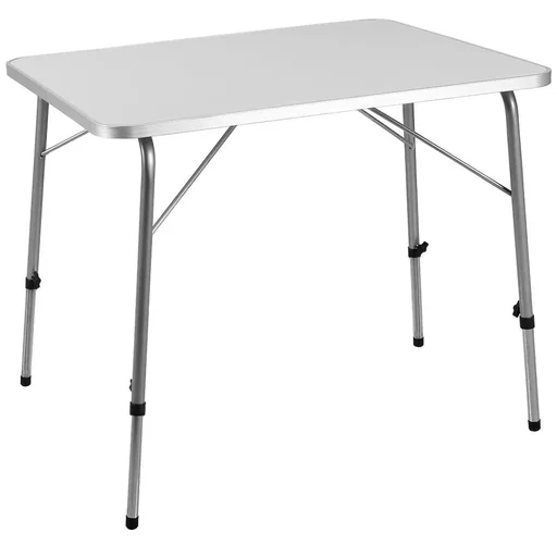 "Gartentisch / Campingtisch - klappbar - Aluminium - Grau - 80x60x50/69cm image"