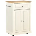 Küchenwagen rollbar Servierwagen Küchentrolley mit höhenverstellbaren Einlegeböden für Küche Wohnzimmer Esszimmer MDF La